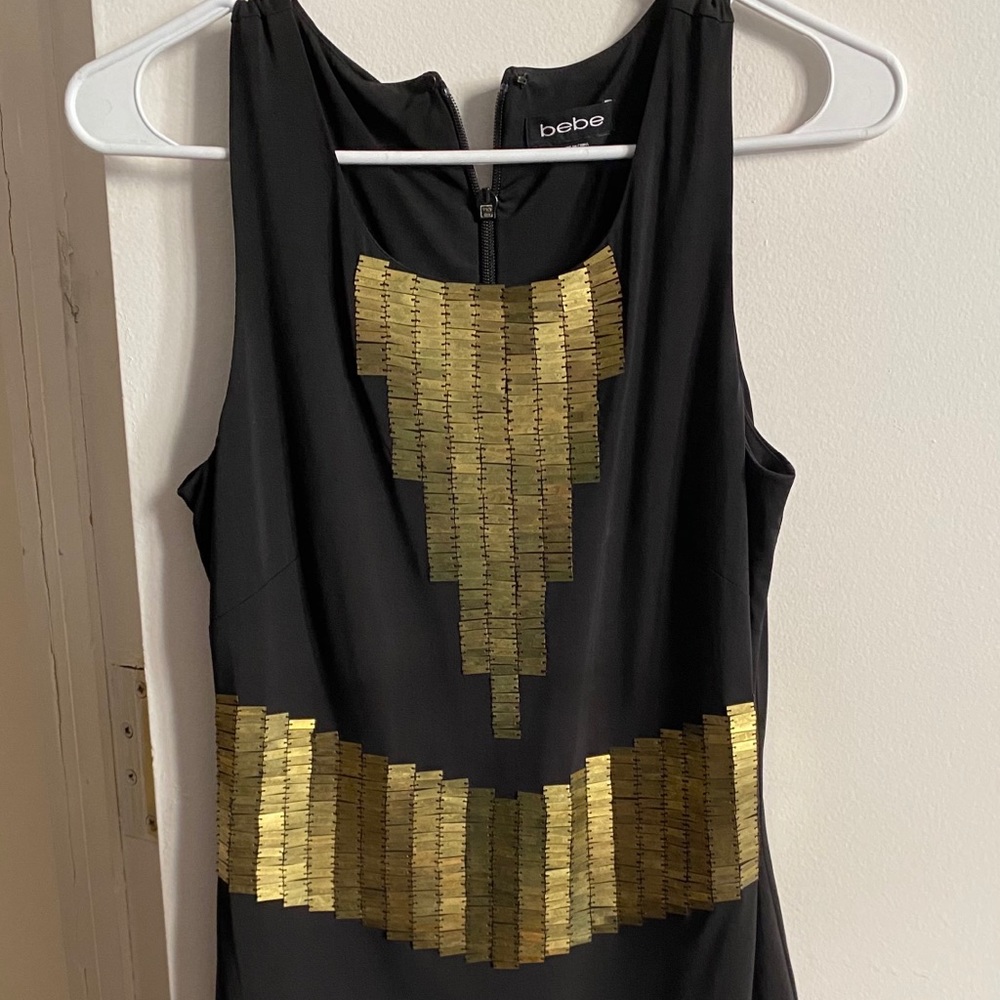 Bebe Gold Dress XS